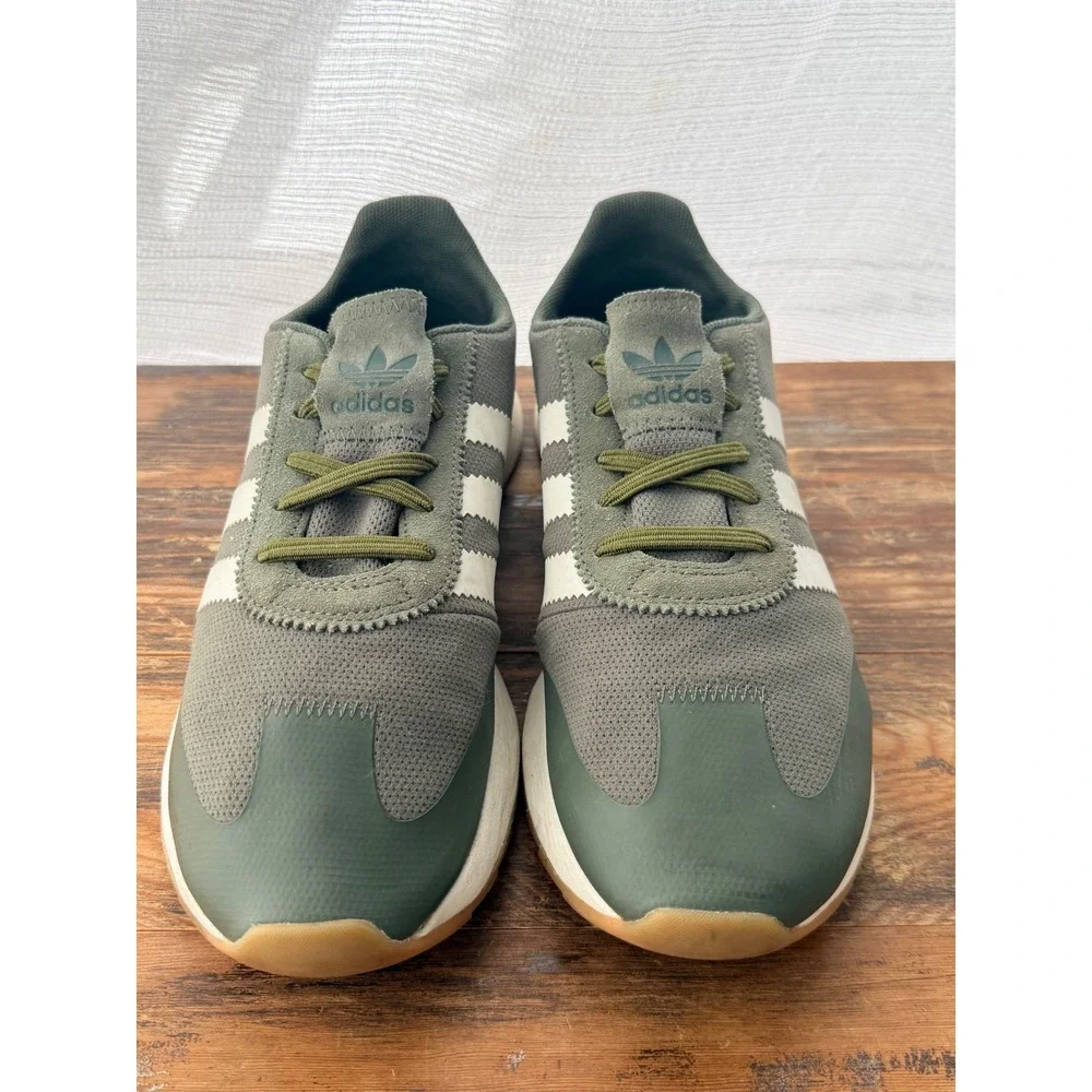 Adidas Originals Flashback Olive Green White Gum Sole Mens‎ 9.5 BY9303